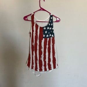 Sheer flag shirt small